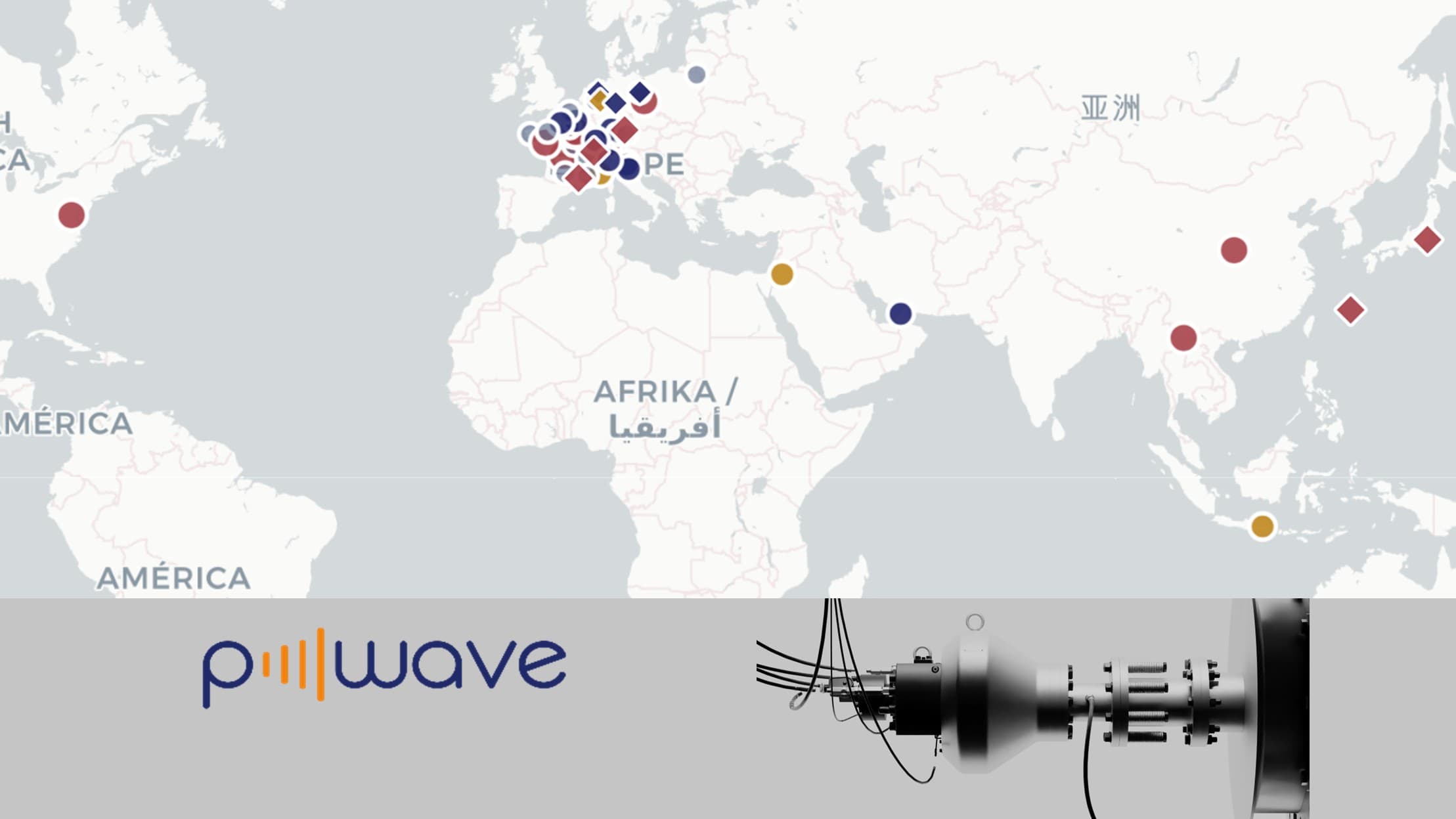 P-WAVE portfolio grows to 150 systems in 10 countries